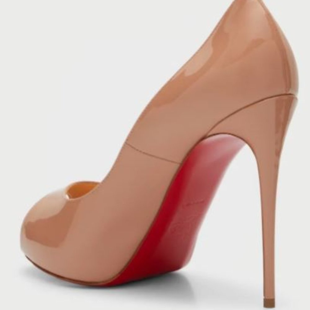Christian Louboutin Very Prive Patent Red Sole Pumps